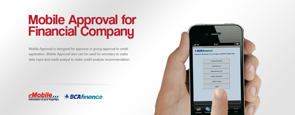 PT. eMobile Indonesia - MA, Mobile Approval for Financial Company